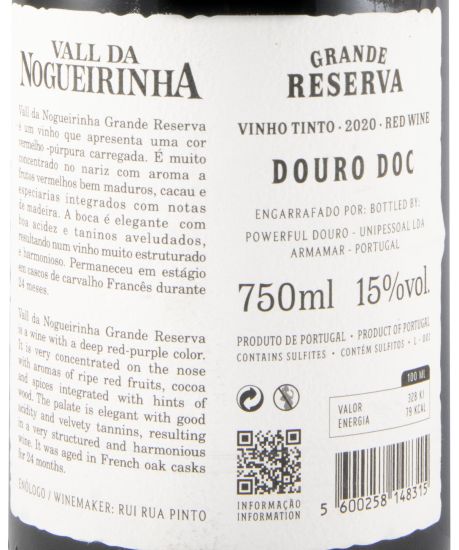 2020 Vall da Nogueirinha Grande Reserva tinto