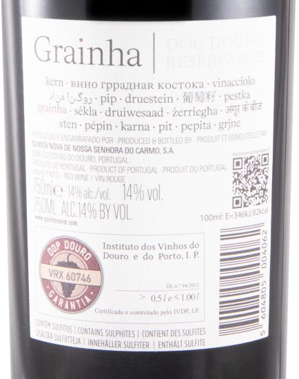 2022 Quinta Nova Grainha Reserva tinto