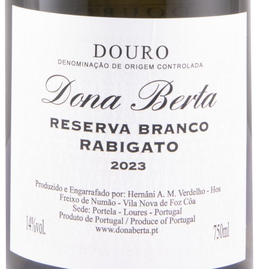 2023 Dona Berta Rabigato Reserva white