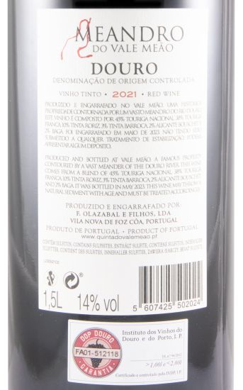 2021 Meandro do Vale Meão red 1.5L