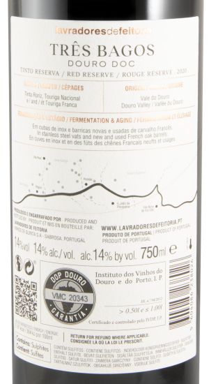 2020 Lavradores de Feitoria Três Bagos Reserva tinto