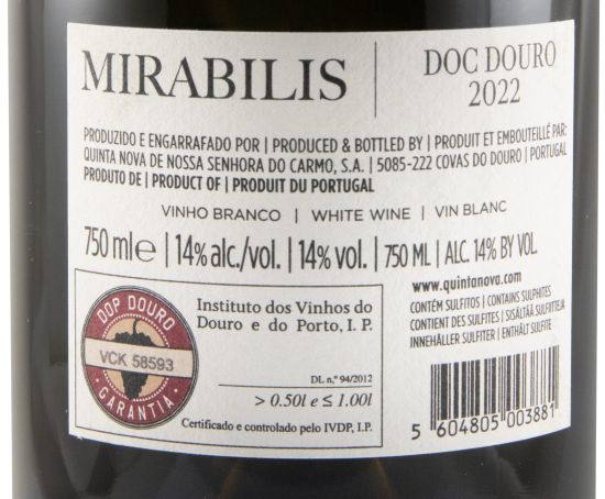 2022 Quinta Nova Mirabilis white