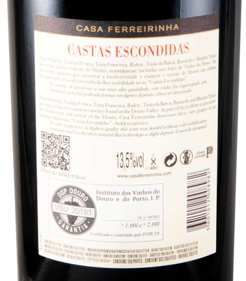 2019 Casa Ferreirinha Castas Escondidas tinto 1,5L