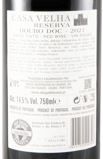 2021 Casa Velha Reserva red