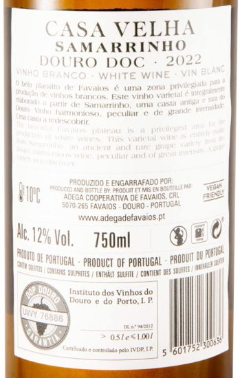 2022 Casa Velha Samarrinho white