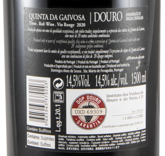 2020 Quinta da Gaivosa tinto 1,5L