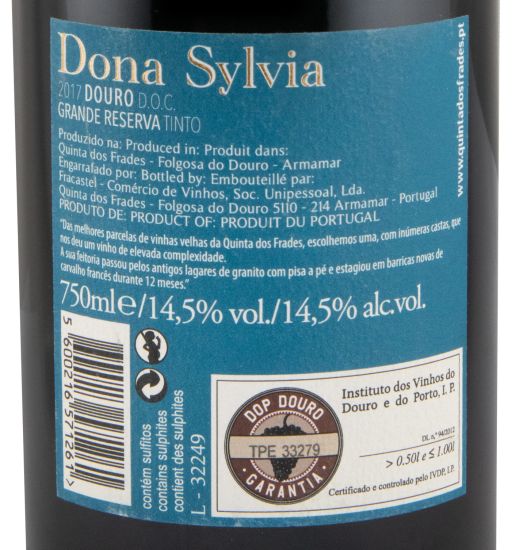 2017 Dona Sylvia Grande Reserva tinto