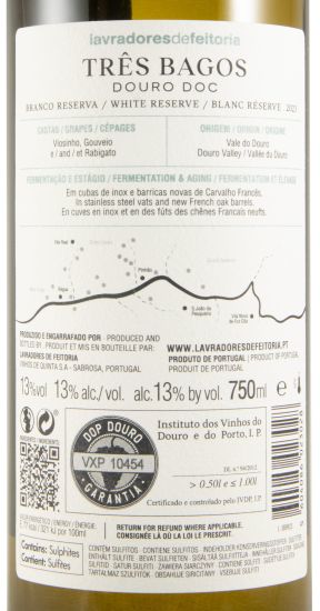2023 Lavradores de Feitoria Três Bagos Reserva branco