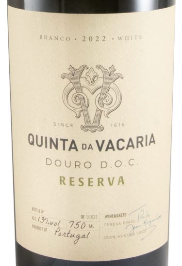 2022 Quinta da Vacaria Reserva white