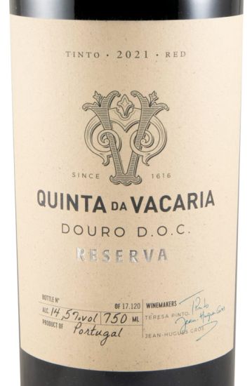 2021 Quinta da Vacaria Reserva red