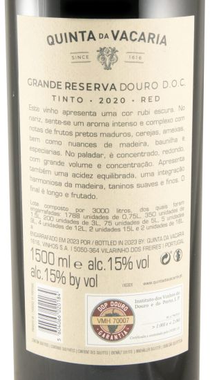 2020 Quinta da Vacaria Grande Reserva tinto 1,5L