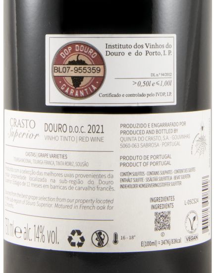 2021 Crasto Superior red (damaged label)
