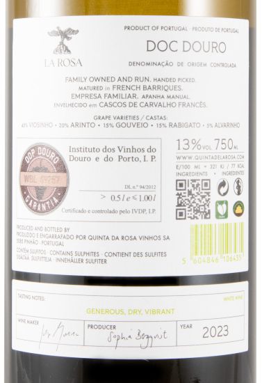 2023 La Rosa Reserva white
