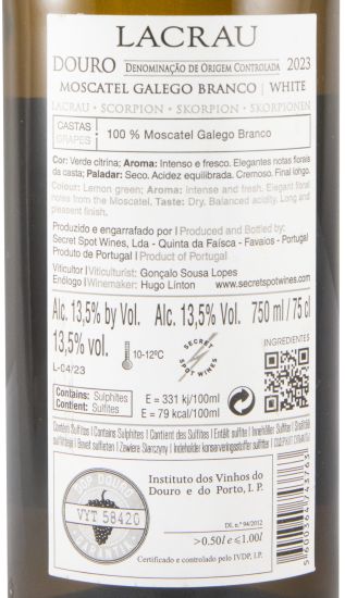 2023 Lacrau Moscatel Galego white