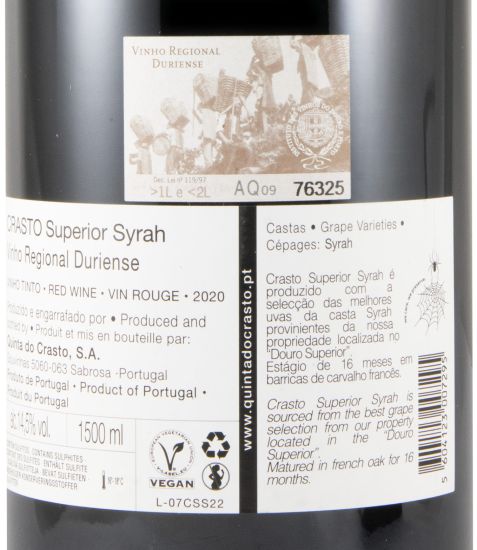 2020 Crasto Superior Syrah tinto 1,5L