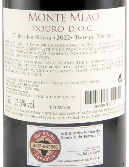 2022 Monte Meão Vinha dos Novos Touriga Nacional tinto