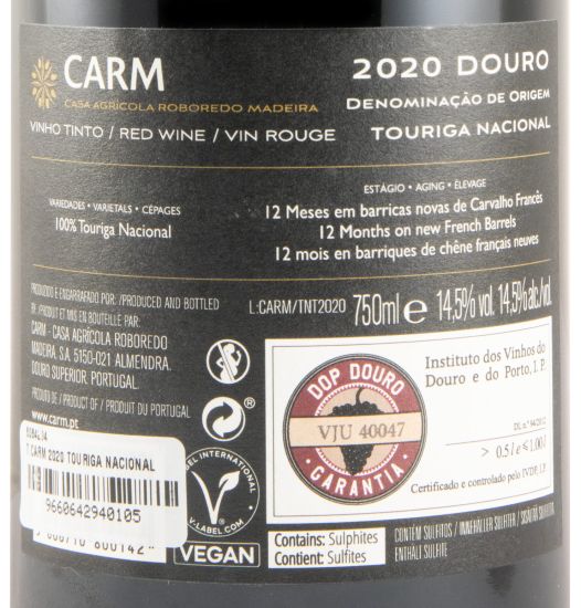2020 CARM Touriga Nacional tinto