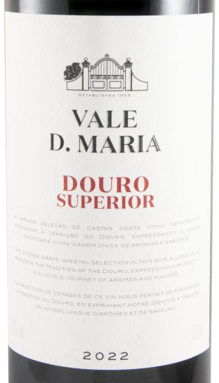 2022 Vale D. Maria Douro Superior tinto