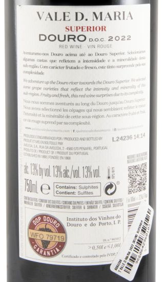 2022 Vale D. Maria Douro Superior tinto