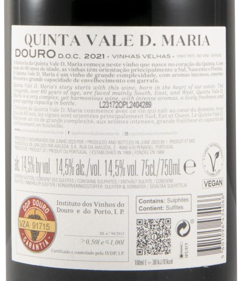 2021 Quinta Vale D. Maria Vinhas Velhas tinto
