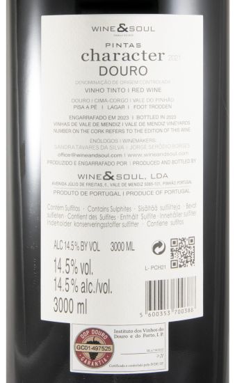 2021 Pintas Character tinto 3L
