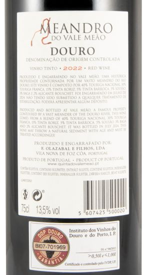 2022 Meandro do Vale Meão red