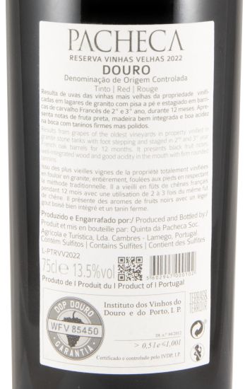 2022 Pacheca Vinhas Velhas Reserva tinto