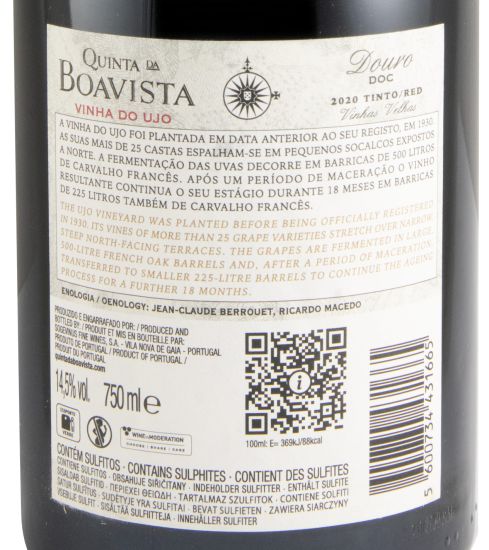 2020 Quinta da Boavista Vinha do Ujo Vinhas Velhas tinto