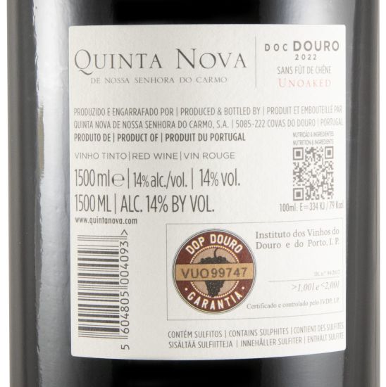 2022 Quinta Nova Unoaked tinto 1,5L