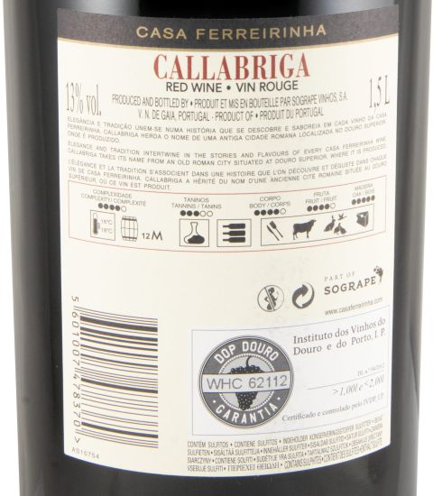 2022 Casa Ferreirinha Callabriga tinto 1,5L