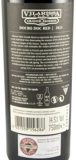 2021 Vilarissa Valley Grande Reserva tinto