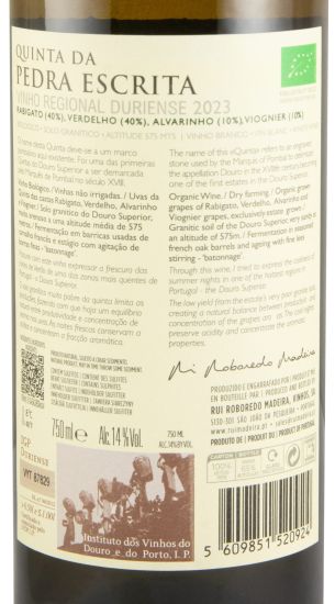 2023 Quinta da Pedra Escrita biológico branco