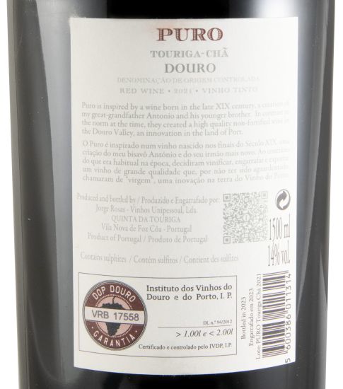 2021 Quinta da Touriga-Chã Puro tinto 1,5L