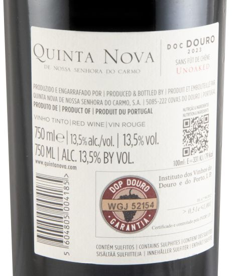 2023 Quinta Nova Unoaked red