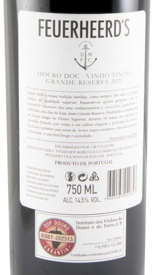 2021 Feuerheerd's Anchor Wine Grande Reserva red
