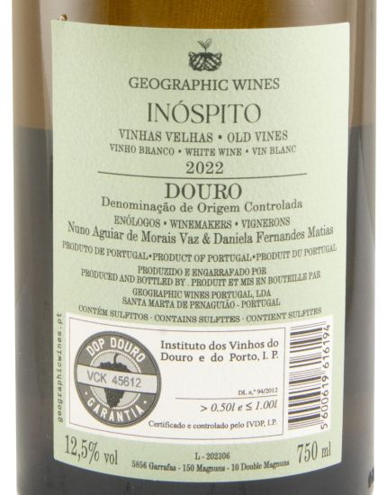 2022 Inóspito Chão de Areia Vinhas Velhas white