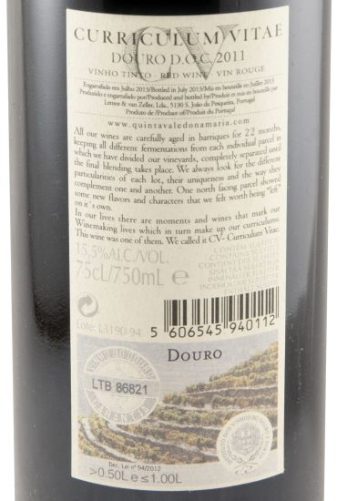 2011 Curriculum Vitae tinto