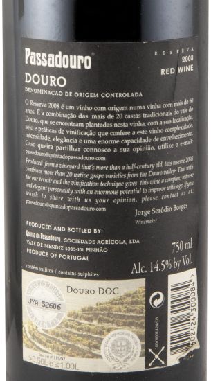 2008 Quinta do Passadouro Reserva tinto