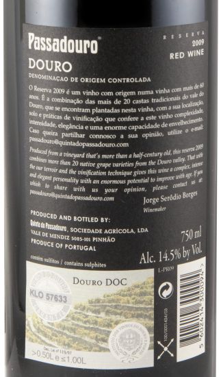 2009 Quinta do Passadouro Reserva red