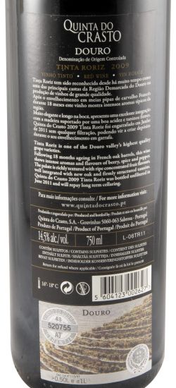 2009 Quinta do Crasto Tinta Roriz red