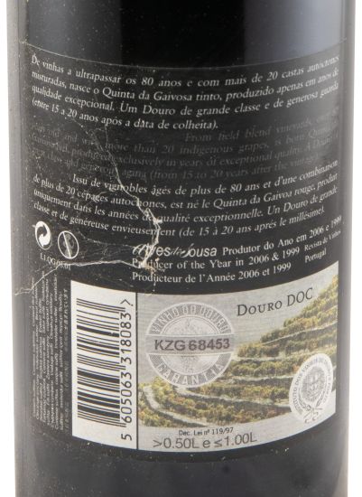 2008 Quinta da Gaivosa red