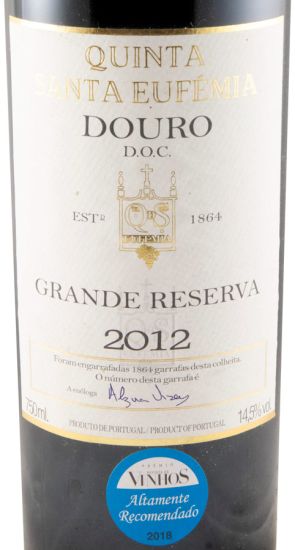 2012 Quinta de Santa Eufémia Grande Reserva tinto