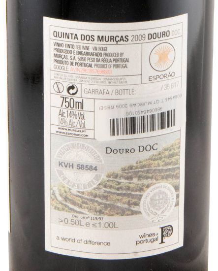 2009 Quinta dos Murças Reserva red