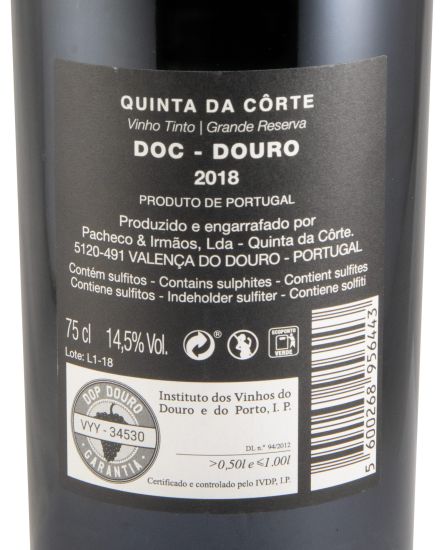 2018 Quinta da Côrte Grande Reserva tinto