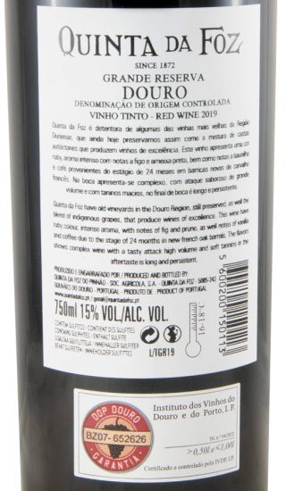 2019 Quinta da Foz Vinhas Velhas Grande Reserva tinto