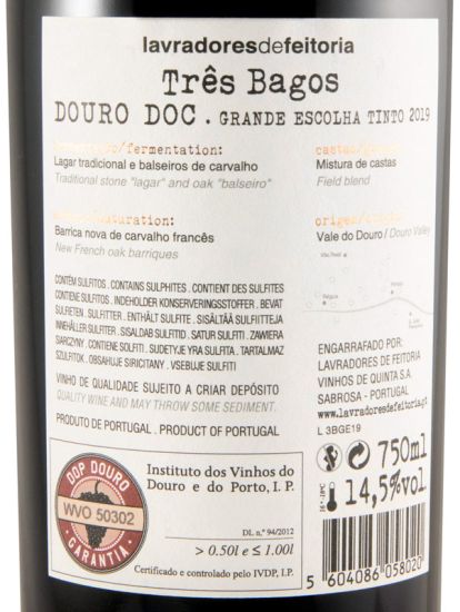 2019 Lavradores de Feitoria Três Bagos Grande Escolha tinto