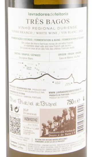 2024 Lavradores de Feitoria Três Bagos Sauvignon Blanc white