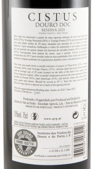 2021 Cistus Reserva red