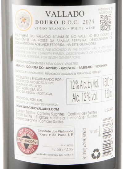 2024 Vallado branco 1,5L (rótulo danificado)