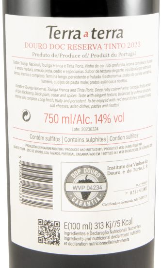 2023 Terra a Terra Reserva tinto